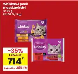 Interspar Whiskas 4 pack macskaeledel ajánlat