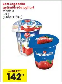 Interspar Zott Jogobella gyümölcsös joghurt ajánlat