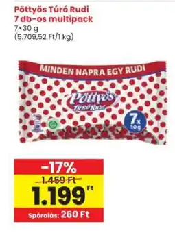 Interspar Pöttyös Túró Rudi 7 db-os multipack ajánlat