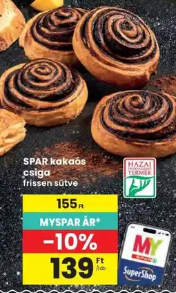 Interspar SPAR kakaós csiga ajánlat