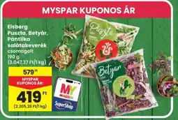 Interspar Eisberg Puszta, Betyár, Pántlika salátakeverék csomagolt ajánlat