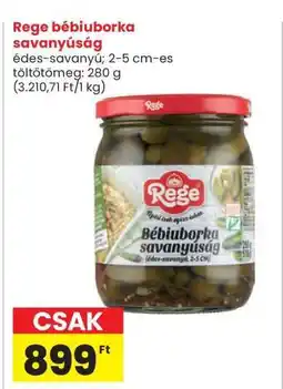 Interspar Rege bébiuborka savanyúság ajánlat