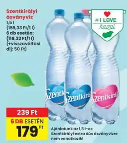 Interspar SZENTKIRÁLYI Ásványvíz ajánlat