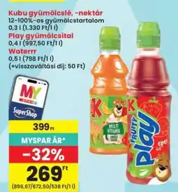 Interspar Kubu gyümölcslé, -nektár ajánlat