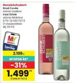 Interspar Gere & Schubert ajánlat