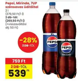 Spar Pepsi, Mirinda, 7UP szénsavas üdítőital ajánlat