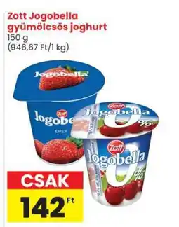 Spar Zott Jogobella gyümölcsös joghurt ajánlat