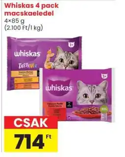 Spar Whiskas 4 pack macskaeledel ajánlat