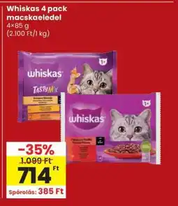 Spar Whiskas 4 pack macskaeledel ajánlat