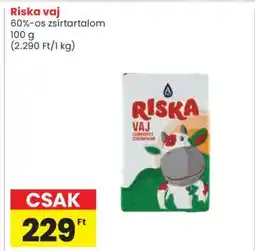 Spar RISKA VAJ ajánlat