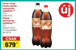 Spar Coca-Cola, Fanta, Sprite szénsavas üdítőital ajánlat