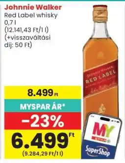 Spar Johnnie Walker ajánlat