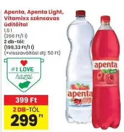 Spar Apenta, Apenta Light, Vitamixx szénsavas üdítőital ajánlat