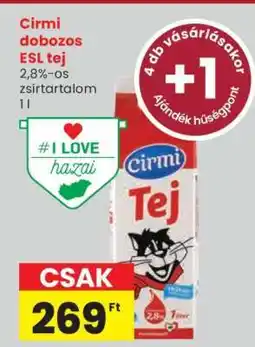 Spar Cirmi dobozos ESL tej ajánlat