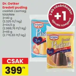 Spar Dr. Oetker Eredeti Puding ajánlat