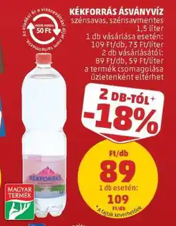 PENNY Kékforrás Ásványvíz ajánlat