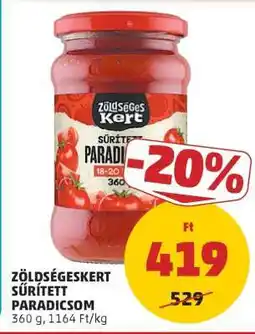 PENNY Zöldségeskert Sűrített Paradicsom ajánlat