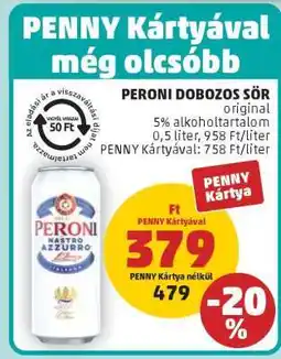 PENNY PERONI DOBOZOS SÖR ajánlat