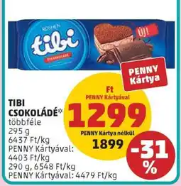 PENNY TIBI Csokoládé ajánlat