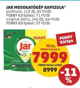PENNY Jar mosogatógép-kapszula ajánlat