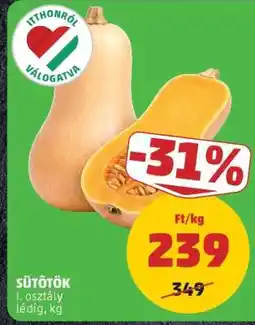 PENNY Sütőtök ajánlat
