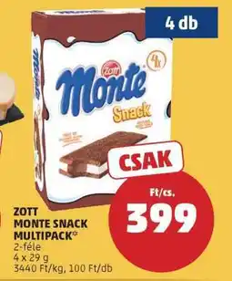 PENNY Zott Monte Snack Multipack ajánlat