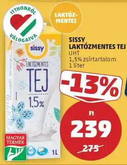 PENNY Sissy Laktózmentes Tej ajánlat