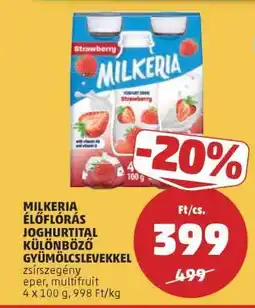 PENNY MILKERIA ÉLŐFLÓRÁS JOGHURTITAL ajánlat