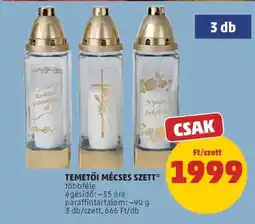 PENNY Temetői mécses szett ajánlat