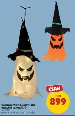 PENNY HALLOWEEN FELAKASZTHATÓ VILÁGÍTÓ DEKORÁCIÓ ajánlat