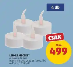 PENNY LED-es mécses ajánlat