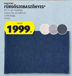 ALDI NOVITESSE FÜRDŐSZOBASZŐNYEG ajánlat