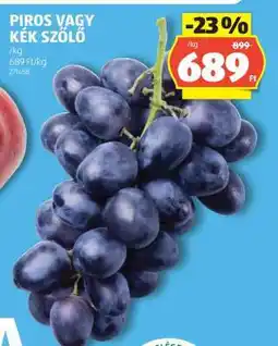 ALDI Piros vagy kék szőlő ajánlat
