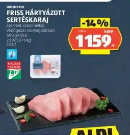ALDI FRISS HÁRTYÁZOTT SERTÉSKARAJ ajánlat