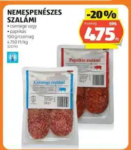 ALDI Nemespenészes Szalámi ajánlat