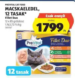 ALDI Prevital Cat Food Fillet Duo ajánlat