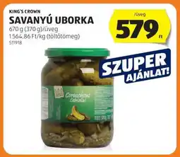 ALDI KING'S CROWN SAVANYÚ UBORKA ajánlat