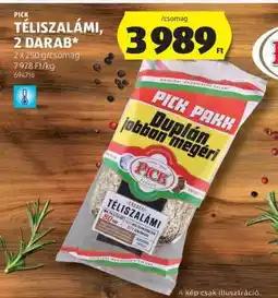 ALDI PICK Téliszalámi, 2 darab ajánlat