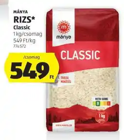 ALDI MÁNYA RIZS Classic ajánlat