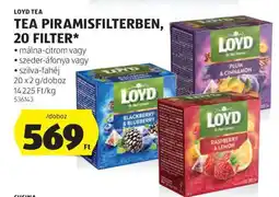 ALDI LOYD TEA TEA PIRAMISFILTERBEN, 20 FILTER ajánlat