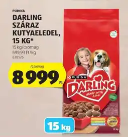ALDI PURINA DARLING SZÁRAZ KUTYAELEDEL, 15 KG ajánlat