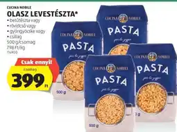 ALDI Cucina Nobile Olasz Levestészta ajánlat