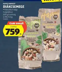 ALDI HAPPY HARVEST DIÁKCSEMEGE ajánlat