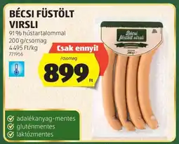 ALDI Bécsi Füstölt Virsli ajánlat