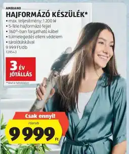 ALDI Ambiano Hajformázó Készülék ajánlat