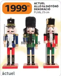 Auchan Actuel álló fa diótőrő dekoráció ajánlat