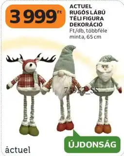 Auchan Actuel rugós lábú téli figura dekoráció ajánlat