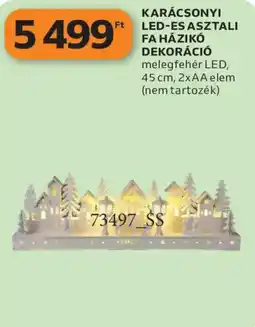 Auchan Karácsonyi led-es asztali fa házikó dekoráció ajánlat