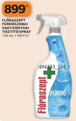 Auchan Flóraszept fürdőszobai vagy konyhai tisztító spray ajánlat