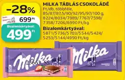 Auchan Milka táblás csokoládé ajánlat